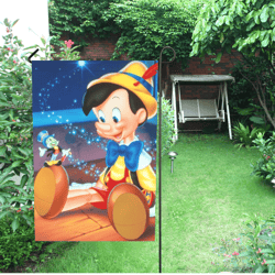 Pinocchio Garden Flag (Two Sides Printing, without Flagpole)