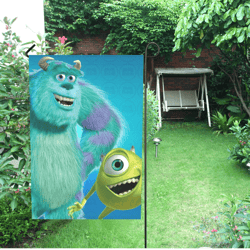 Monsters Inc Garden Flag (Two Sides Printing, without Flagpole)