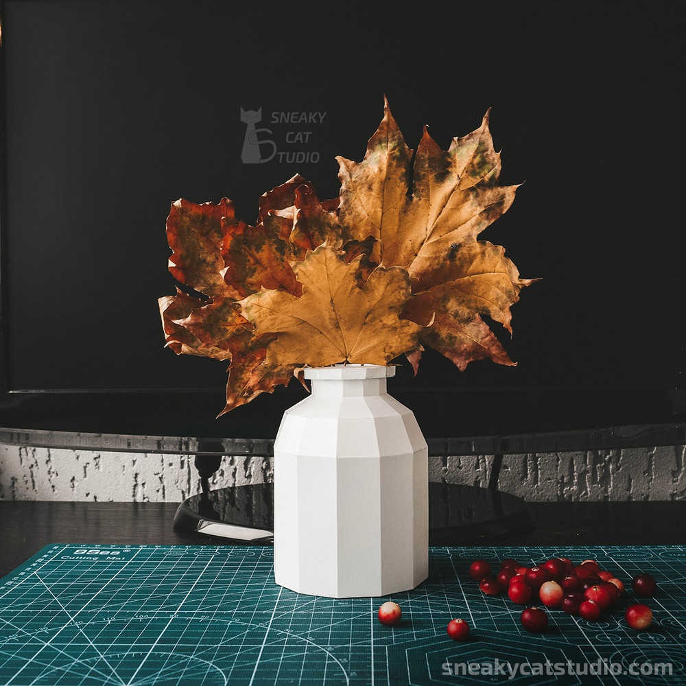 Vase-Planter-flowerpot-DIY-papercraft-paper-craft-low-poly-Pepakura-PDF-3D-Pattern-Template-Download- origami-sculpture-model-decor-flower-1.jpg