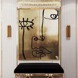 diy gold leaf painting – create stunning textured abstract art at home