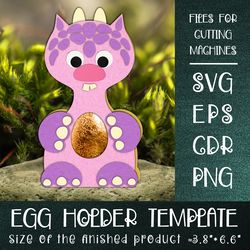 Cute Monster | Chocolate Egg Holder Template