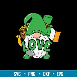 featuring gnome with lucky pot of gold svg, gnomes love svg, png dxf eps file