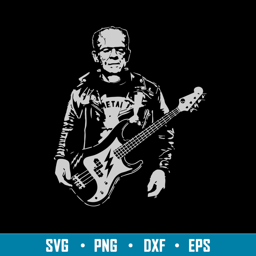 Frankenstein Bass Svg, Frankenstein Svg, Png Dxf Eps File.jpg