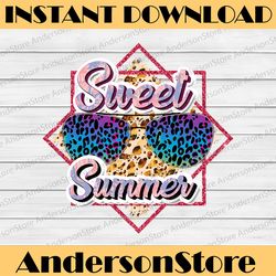 sweet summer time png image, leopard summer design, sublimation designs downloads, png file