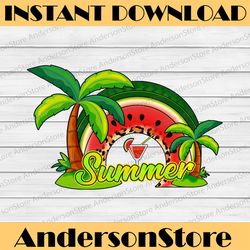 watermelon rainbow png, sublimation design, summer rainbow,leopard rainbow, palm trees png, summer png, digital download