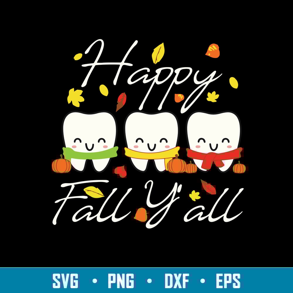 Happy Fall Y_all Svg, Funny Svg, Png Dxf Eps Digital File.jpg