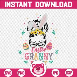 Easter Granny Bunny - Sublimation PNG - Digital Download - Digital Design - Printable - Waterslide - Easter - Rabbit - L