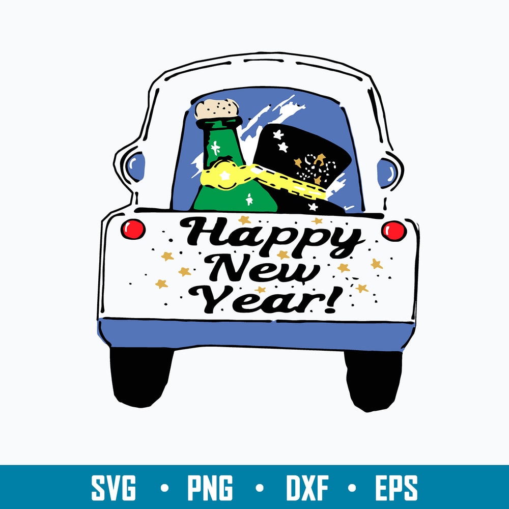 Happy New Year 2022 Svg, Car Svg, png Dxf Eps File.jpg