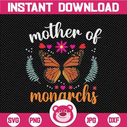 Monarch Butterfly PNG, Mother of Monarchs, Happy Mother's Day Monarch Butterfly Gift Png, Faith Butterfly Christian Cros