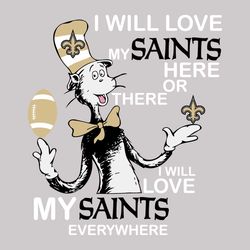 Dr Seuss New Orleans Saints Svg, Sport Svg, New Orleans Saints Svg, Football Svg, Football Teams Svg, NFL Svg, New Orlea