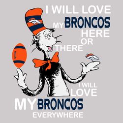 Dr Seuss Denver Broncos Svg, Sport Svg, Football Teams Svg, Sport Teams, NFL Svg, Denver Svg, Broncos Football Team, Den