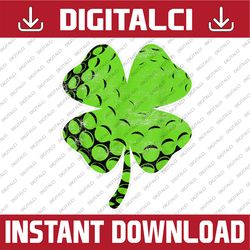 retro shamrock golf sport st. patrick's day costume png sublimation designs