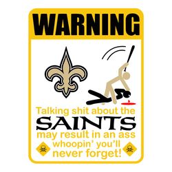 Funny Warning New Orleans Saints Svg, Sport Svg, New Orleans Saints Svg, Sport Svg, Football Svg, Football Teams Svg, NF
