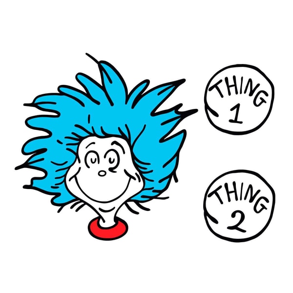 Thing 2 Icon Dr Seuss Thing 1 Thing 2 SVG PNG | Inspire Uplift
