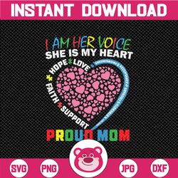 i am her voice she is my heart autism mom autism mom svg-autism awareness-autism-puzzle-autism puzzle-instant digital do