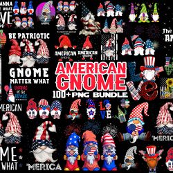 god bless america gnome png sublimation design, usa flag hearts and gnomes png, 4th of july png, american gnomes png, gn