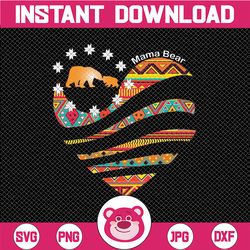 mama bear png, mother's day png, heart png, puzzle heart, momlife png, mom bear png, happy mother's day