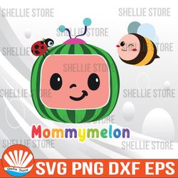 mommymelon svg, cocomelon svg, cocomelon digital file, cocomelon, cricut and silhouette files, layered cut file