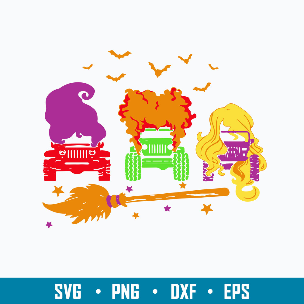 Houcus Pocus jeep Svg, Jeep svg, Hocus Pocus Svg, Png Dxf Eps File.jpg