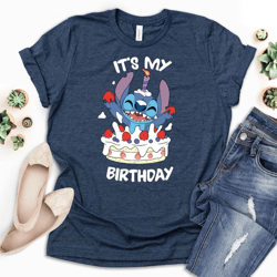 it's my birthday t-shirt, stitch shirt, disney birthday shirt, stitch party shirt, disney birthday squad shirts, toddler
