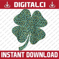 green leopard shamrock happy st patrick's day leopard clover raglan baseball png sublimation designs
