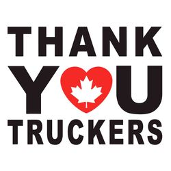 thank you truckera 2022 svg, freedom convoy 2022 svg