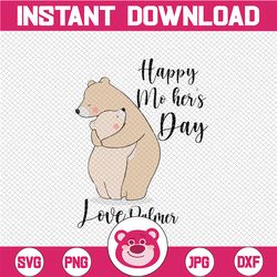 personalized name happy mothers day sublimation mama bear svg png file, mothers day sublimation download, mom cricut fil