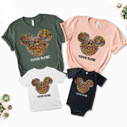 disney family custom shirts, mickey and minnie head shirt, disneyland t-shirt, disneyworld family shirts, vacation match