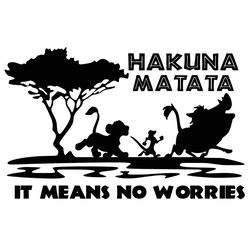 hakuna matata svg, hakuna matata, disney svg, lions king svg