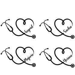 Heart Stethoscope SVG Stethoscope SVGEssential Worker Svg,Doctor Svg, Diy Crafts SVG Files For Cricut Instant Download F