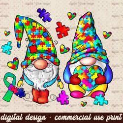 Gnomes Autism PNG,Autism Gnomies,Autism Awareness,Autism Mom, Au-some Sublimation Design Downloads,Autism Heart Png,Auti