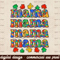 Autism mama png sublimation design download, Autism Awareness png, western mama png, Autism puzzle png, sublimate design
