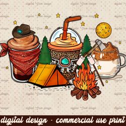 Camp Coffee Drink Png, Camping Sublimation Designs,Camp Latte png, Camp Life Sublimation Png,Camp tshirt,Camping Drink D