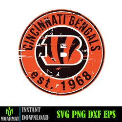 Cincinnati Bengals Bundle Svg, Bengals Svg, Bengals logo svg, Nfl svg (5)