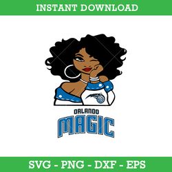 Orlando Magic Girl Svg, Orlando Magic Svg, Girl Sport Svg, NBA Svg, Png Dxf Eps, Instant Download