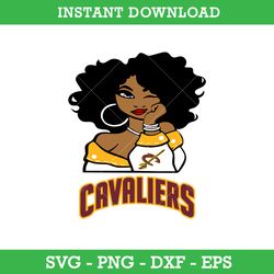Cleveland Cavaliers Girl Svg, Cleveland Cavaliers Svg, Girl Sport Svg, NBA Svg, Png Dxf Eps, Instant Download