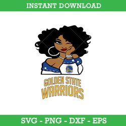 Golden State Warriors Girl Svg, Golden State Warriors Svg, Girl Sport Svg, NBA Svg, Png Dxf Eps, Instant Download