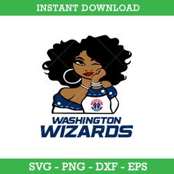 Washington Wizards Girl Svg, Washington Wizards Svg, Girl Sport Svg, NBA Svg, Png Dxf Eps, Instant Download