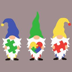 autism gnomes svg, autism svg, autism autism puzzle svg