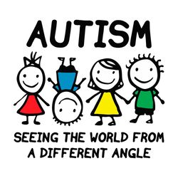 autism awareness svg, autism seeing the world from a different angle