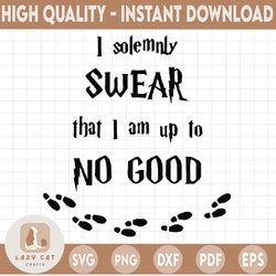 I Solemnly Swear That I am Up to No Good SVG Car Window svg Decal Sticker