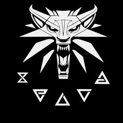 witcher logo svg, fiction character svg, the witcher svg, wild hunt necklace svg