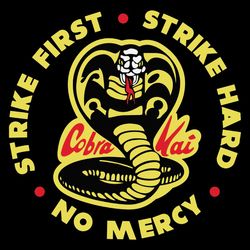 cobra kai strike first cobra logo camiseta svg, trending svg
