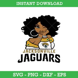 Jacksonville Faguars Girl Svg, Jacksonville Faguars Svg, Girl Sport Svg, NFL Svg, Png Dxf Eps, Instant Download