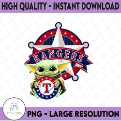 baby yoda with texas rangers baseball png,  baby yoda mlb png, mlb png, digital download