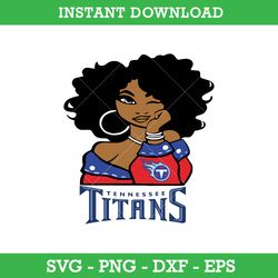 Tennessee Titans Girl Svg, Tennessee Titans Svg, Girl Sport Svg, NFL Svg, Png Dxf Eps, Instant Download
