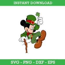 Mickey Leprechaunt Svg, Mickey St Patrick's Day Svg, Saint Patrick's Day Disney Svg, Instant Download