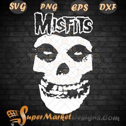Misfit Fiend Logo American Psycho Funny Skeleton sVg PnG DXF Eps