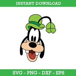 goofy face st patrick's day svg, goofy lucky svg, saint patrick's day disney svg, instant download
