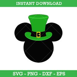 mickey leprechaun svg, mickey st patrick's day svg, saint patrick's day disney svg, instant download